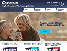 Tablet Screenshot of coricidin.ca